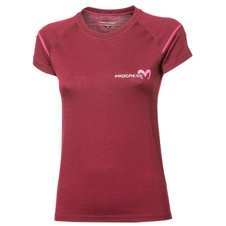 Damen-Funktionsshirt Progress MW NKRZ lila švestkový melír