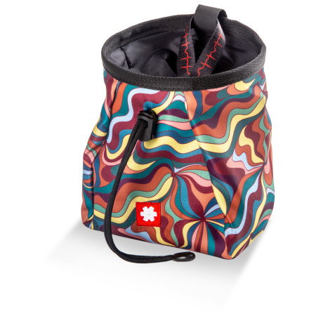 Kreidebeutel Ocún Lucky + Belt gelb/weinfarbe MarbleWave