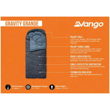 Schlafsack Vango Gravity Grande