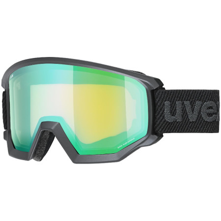 Skibrille Uvex Athletic FM hellgrün lack mat dl/green