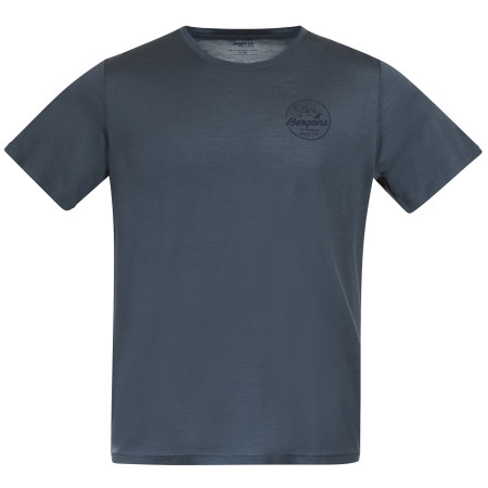 Herren-T-Shirt Bergans Graphic Wool Tee dunkelblau Orion Blue