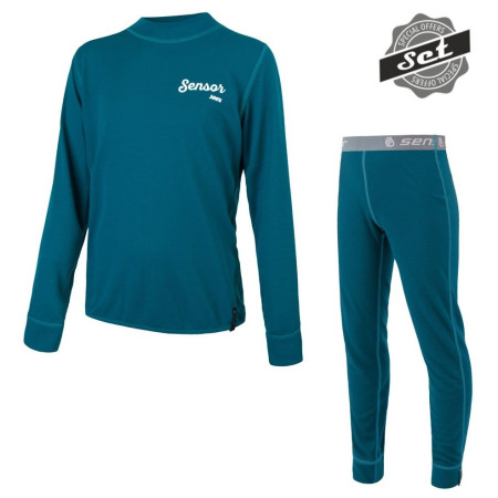 Kinder-Funktionsset Sensor Double Face Set Logo blau Sapphire