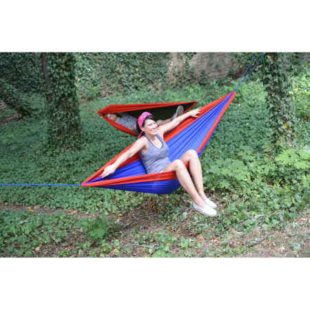 Hängematte Hamaka.eu Single blau-rot-blau