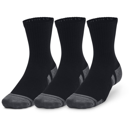 Socken-Set Under Armour Performance Cotton 3p Mid schwarz Black / Black / Pitch Gray