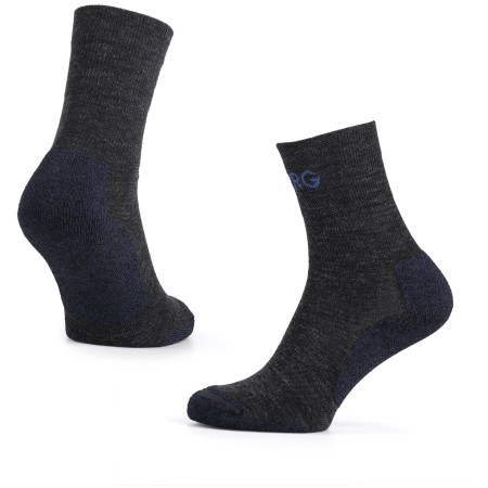 Herrensocken Warg Trek Merino grau/blau