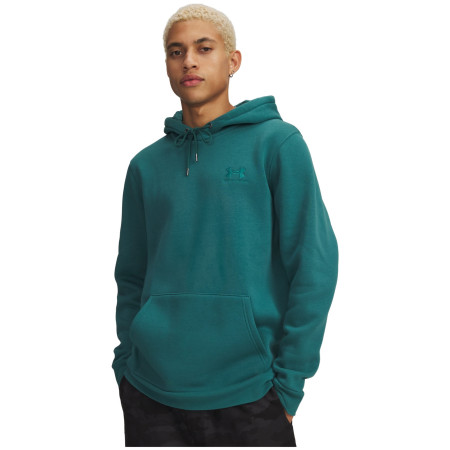 Herren-Sweatshirt Under Armour Icon Fleece Hoodie dunkelgrün Rack Green / / Rack Green