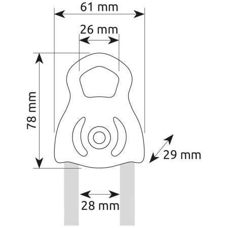 Umlenkrolle Camp Tethys