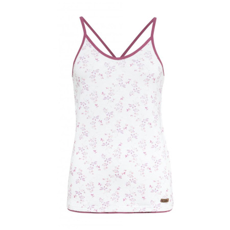 Damenunterhemd Chillaz Massouri Watercolor Floral weiß/rot white/dry rose