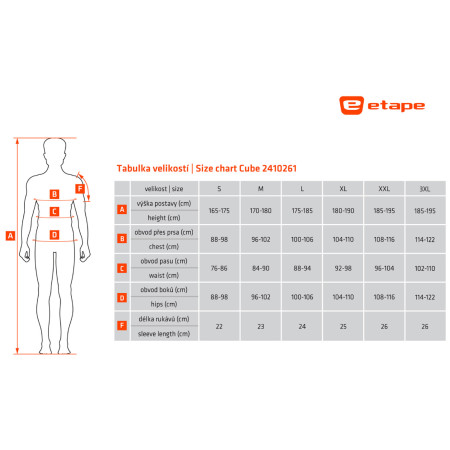 Herren Radtrikot Etape Cube