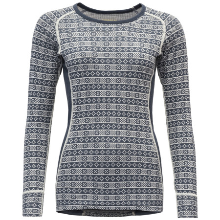 Damen-Funktionsshirt Devold Alnes Woman Shirt schwarz/weiß Night