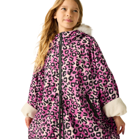 Kinder-Regenmantel Regatta Junior Waterproof Changing Robe Pro Pink
