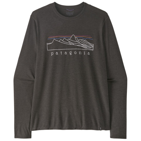 Herren-T-Shirt Patagonia M's L/S Cap Cool Daily Shirt - Stratapeaks schwarz Ink Black