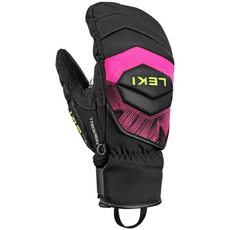 Skihandschuh Leki WCR Core TR Mitt schwarz/rosa black-neonpink-neonyellow