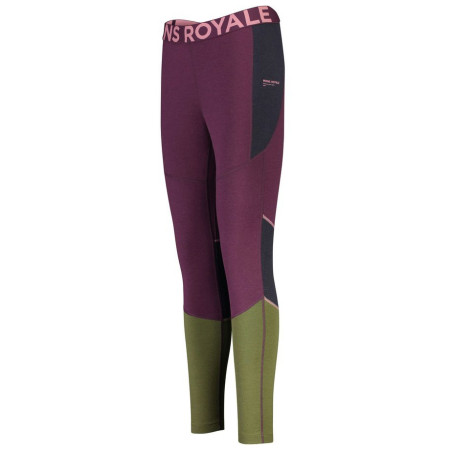 Damen-Funktionsunterhose Mons Royale Olympus 3.0 Legging rosa/grün Blackberry/Avocado