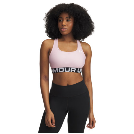 Büstenhalter Under Armour HG Authentics Mid Branded rosa Prime Pink / / White
