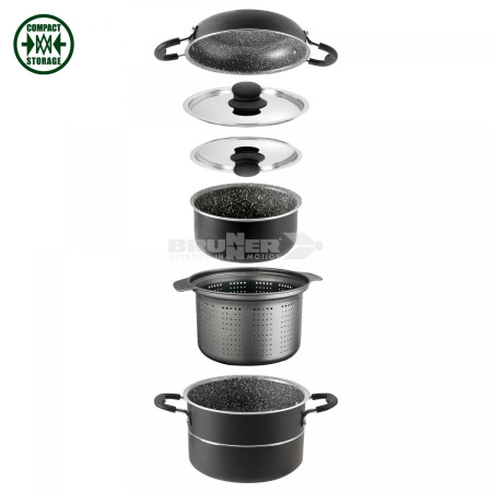 Geschirrset Brunner Pirate 7+1 22 cm