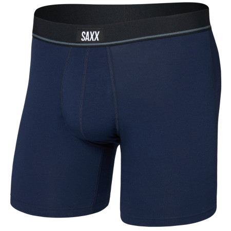 Herren-Boxershorts Saxx Essential Cotton Boxer Brief Fly blau maritime