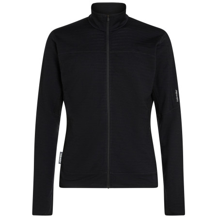 Herren Funktions-Sweatshirt Icebreaker Men Merino Blend 300 RealFleece™ Descender LS Zip schwarz Black