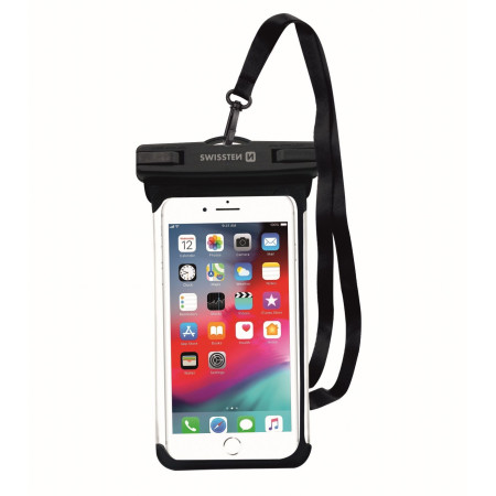 Wasserdichte Hülle Swissten WATERPROOF CASE schwarz