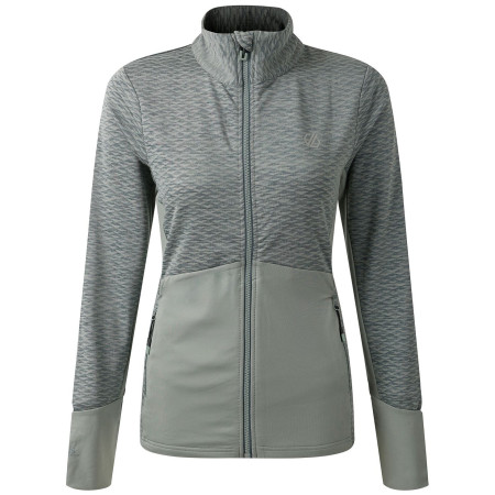 Damen Funktions-Sweatshirt Dare 2b Elation IV Core Stretch grau/grün Glacier Green/Element Grey
