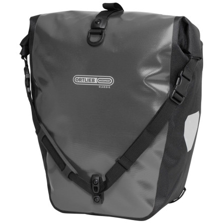 Fahrradtasche Ortlieb Back-Roller grau AsphaltBlack
