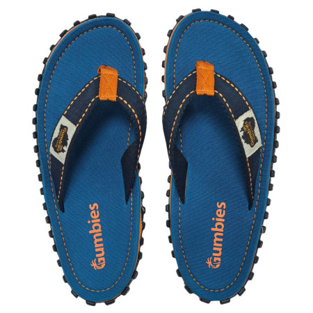 Flip-Flops Gumbies Tricolor Blue blau/orange modrá
