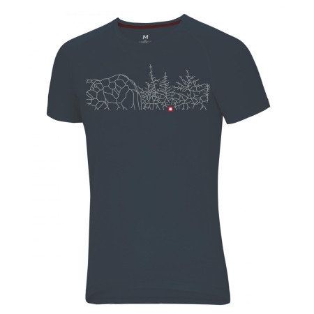 Herren-T-Shirt Ocún Raglan T grau BleauForestGraphite