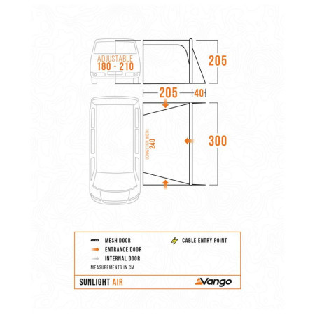 Vorzelt Vango Sunlight Air Low