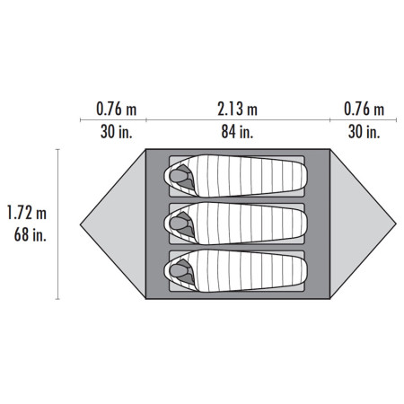 Ultraleichtes Zelt MSR Mutha Hubba NX