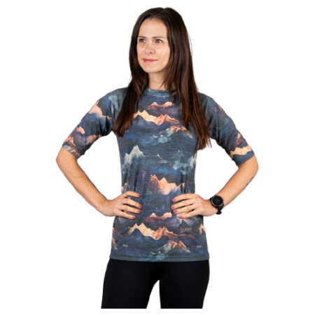 Damen-Funktionsshirt Drexiss All Alpine Peaks Merino Active blau/orange