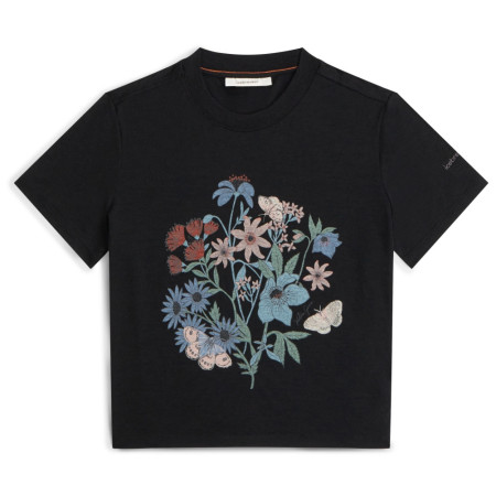 Damen-T-Shirt Icebreaker Merino 150 Tech Lite SS Crop Tee NZ Flora