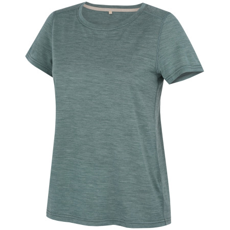 Damen-T-Shirt MOOA Merino Lyolite Horizon 150 Comfy blau dusty teal
