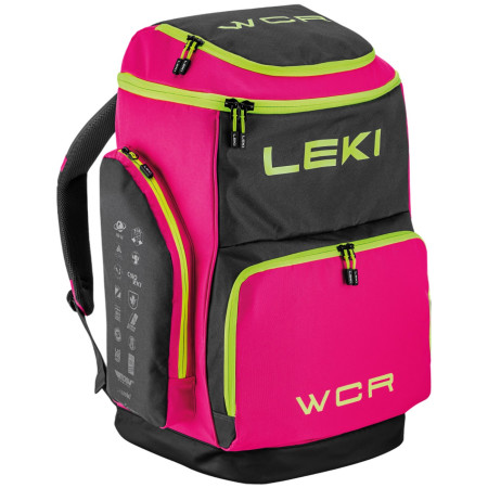 Skischuhtasche Leki Skiboot Bag WCR / 85L rosa neonpink-black-neonyellow