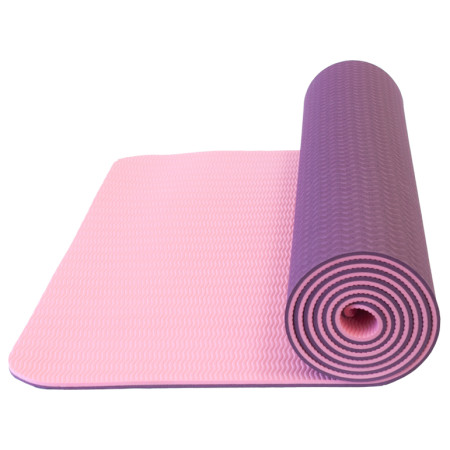 Unterlage Yate Yogamatte doppellagig TPE dunkelrosa/rosa