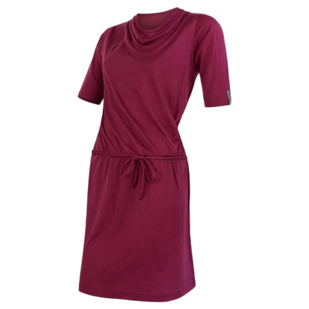 Damenkleid Sensor Merino Active rot lilla