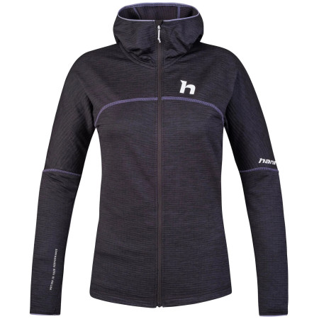 Damen-Sweatshirt Hannah Meda Hoody grau/lila anthracite mel