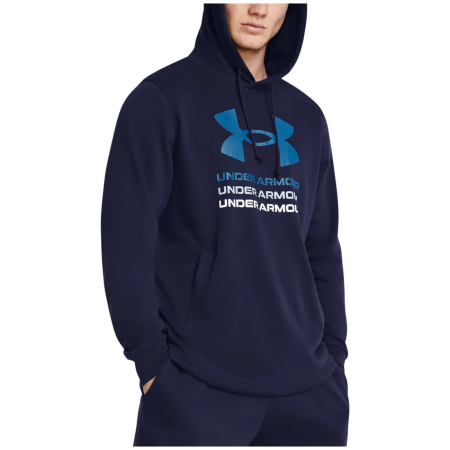 Herren-Sweatshirt Under Armour Rival Terry Graphic Hood