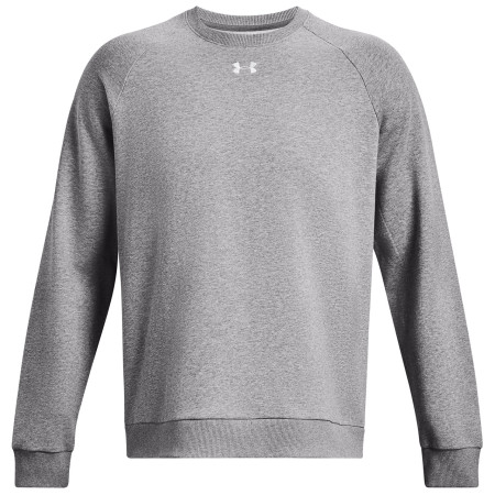 Herren-Sweatshirt Under Armour Rival Fleece Crew grau Castlerock Light Heather / / White