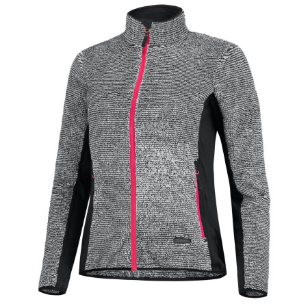 Damen-Sweatshirt Etape Lara grau/rosa šedá/růžová
