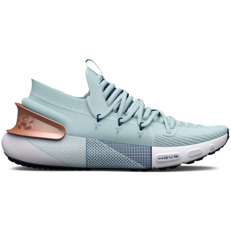 Damen Laufschuhe Under Armour W HOVR Phantom 3 MTLC weiß/grau Fuse Teal / White / Metallic Light Copper