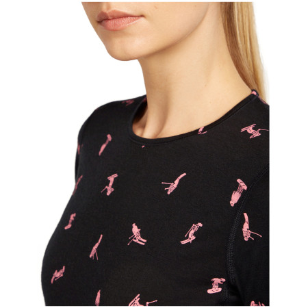 Damen-Funktionsshirt Icebreaker Women Merino 200 Oasis LS Crewe Snow Day