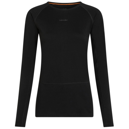 Damen-Funktionsshirt Icebreaker Women Merino 200 ZoneKnit LS Crewe schwarz Black