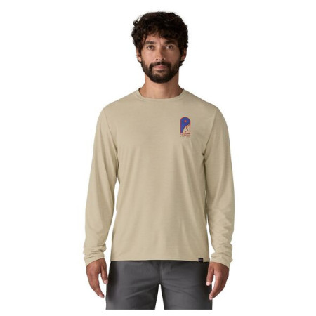 Herren-T-Shirt Patagonia M's L/S Cap Cool Daily Graphic Shirt - Lands