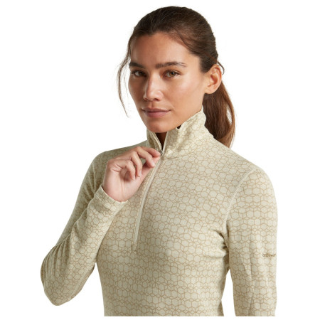 Damen-Funktionsshirt Icebreaker Women M 260 Tech Vertex LS HZ AlpGeo