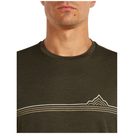 Herren-T-Shirt Icebreaker Men Merino 150 Tech Lite SS Tee Range Stripes