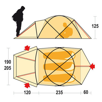 Zelt Ferrino Snowbound 3