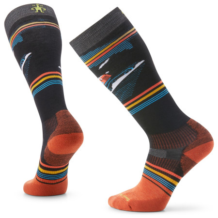 Ski-Socken Smartwool Snowboard Tc Piste Machine Otc schwarz/orange Black