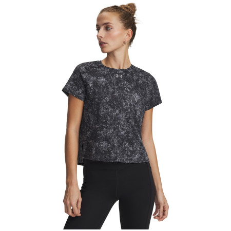 Damen-T-Shirt Under Armour Velociti Pro Print Ss schwarz Black / / Reflective