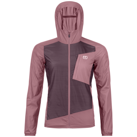 Damen-Softshell-Jacke Ortovox Trace Windbreaker Jacket W rosa Chestnut