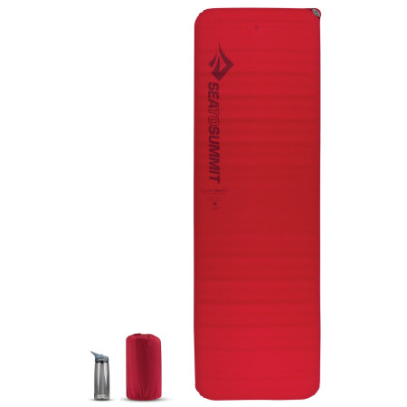 Selbstaufblasende Isomatte Sea to Summit Comfort Plus Self Inflating Mat Rectangular L rot Crimson